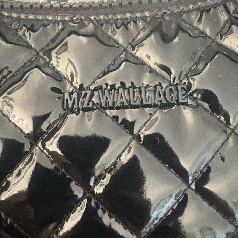 MZ Wallace Glossy Black Quilted Hobo Bag - Picture 4 of 12
